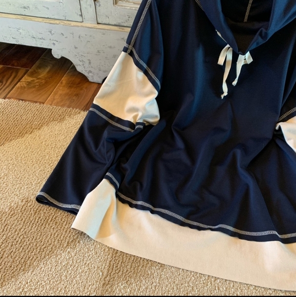 Cozy Mock Neck Tunic Sweatshirt Plus Size - Picture 3 of 6